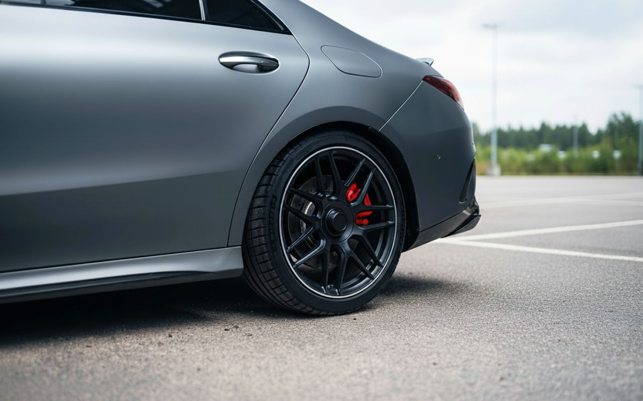 MB8 19x9.5 5x112 +35 66.6 Matte Black Machined Tip