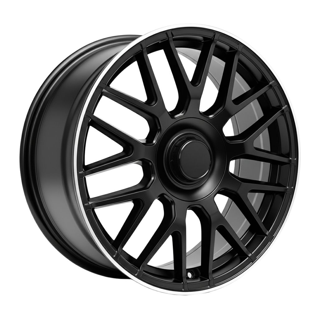 MB8-V2 18x9 5x112 +42 66.6 Matte Black Machined Tip