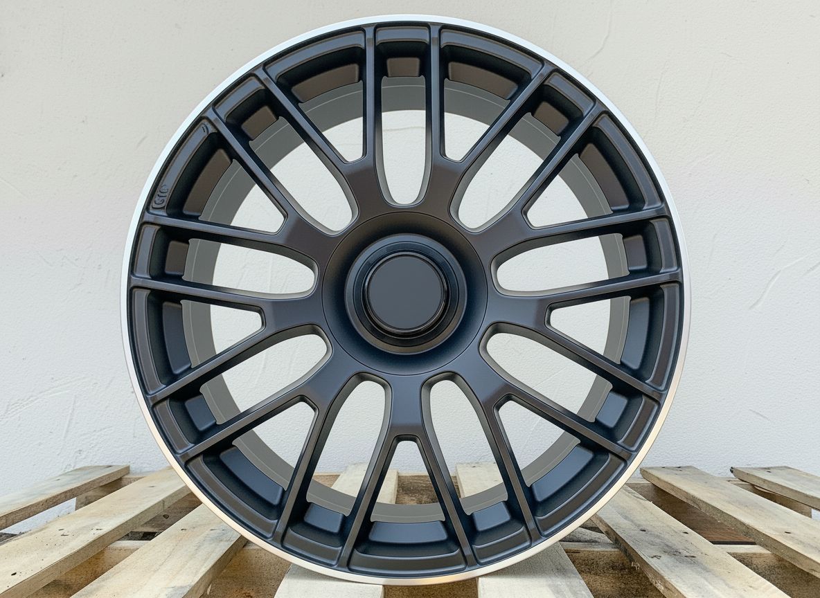 MB8-V2 18x9 5x112 +42 66.6 Matte Black Machined Tip