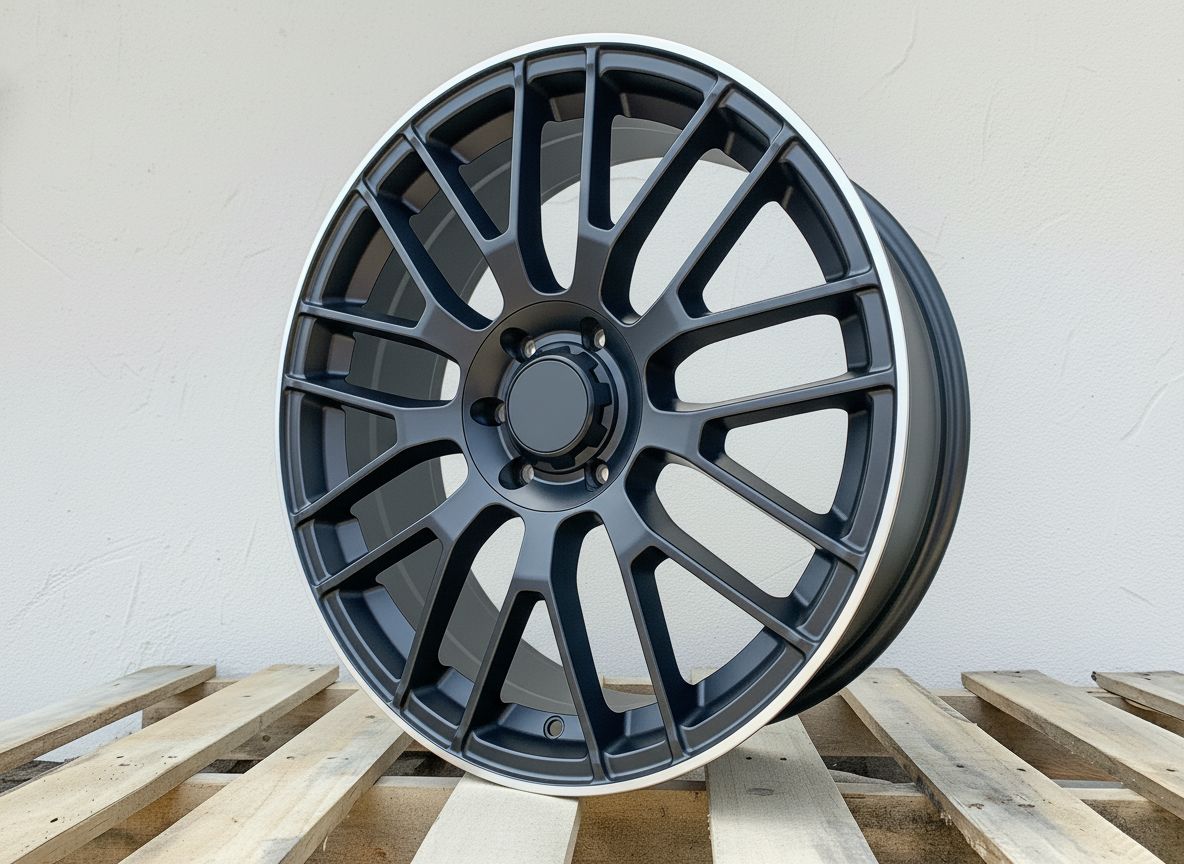 MB8-V2 18x9 5x112 +42 66.6 Matte Black Machined Tip