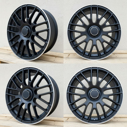 MB8-V2 18x9 5x112 +42 66.6 Matte Black Machined Tip