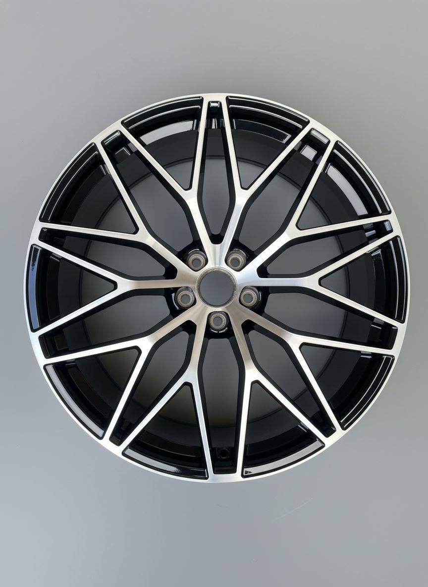 PS1 21x11 5x130 +58 71.6 Black Machined Face