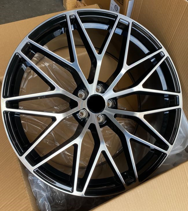 PS1 21x11 5x130 +58 71.6 Black Machined Face