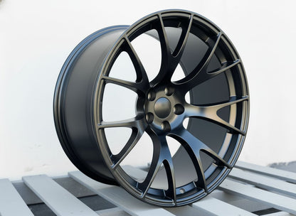 SR5 20x10 5x115 +25 71.5 Matte Black