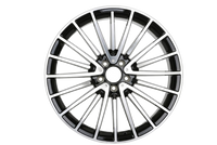 W812 21x10 5x112 +48 66.5 Black Machined Face