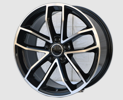 W603 Black Mahined Face 20x9.0 ET35 5x112 CB66.6