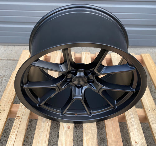 SET OF 4 WHEELS RIMS/20x10.5+22 5x115 71.5 Matt Black Fit Dodge Charger Challenger C300 - alphasone