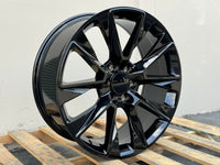 GM6 22x9 6x139.7 +24 78.1 GLOSS BLACK (FITS GMC SILVERADO TAHOE SIERRA)