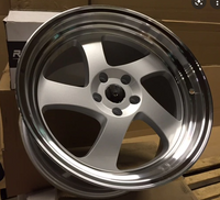 SET OF WHEELS RIMS /W014 Silver Machined Lip 15x8.0 ET20 4x100 CB73.1