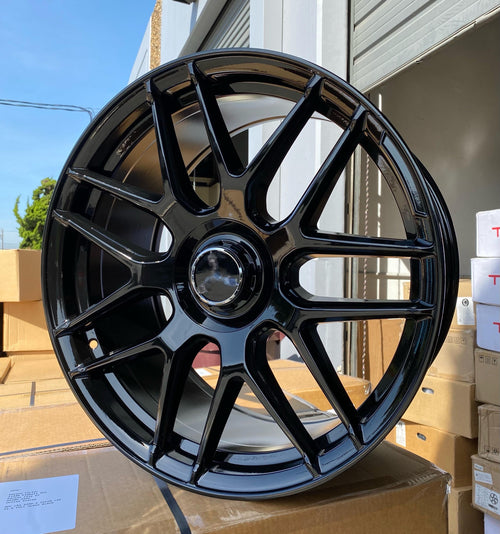 2 wheel MB8 20x9.5 +38 5x112 gloss black - alphasone