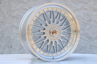 4 WHEELS RIMS / W885 Silver Machined Lip Silver Rivert 22x9.0 ET30 5x120/114.3 CB73.1 - alphasone