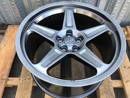 SR1 20x10.5 5x115 +22 71.5 HYPER BLACK (Challenger Charger RT SRT)