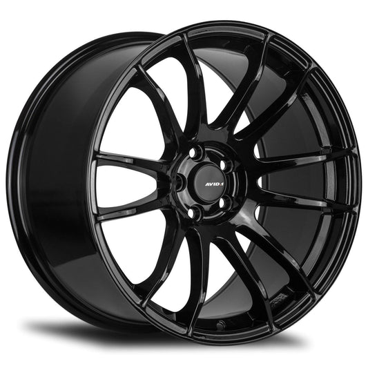 AVID1 AV-20 19x8.5 5x114.3 35 73.1 Gloss Black (Set of 4 Wheels) - alphasone