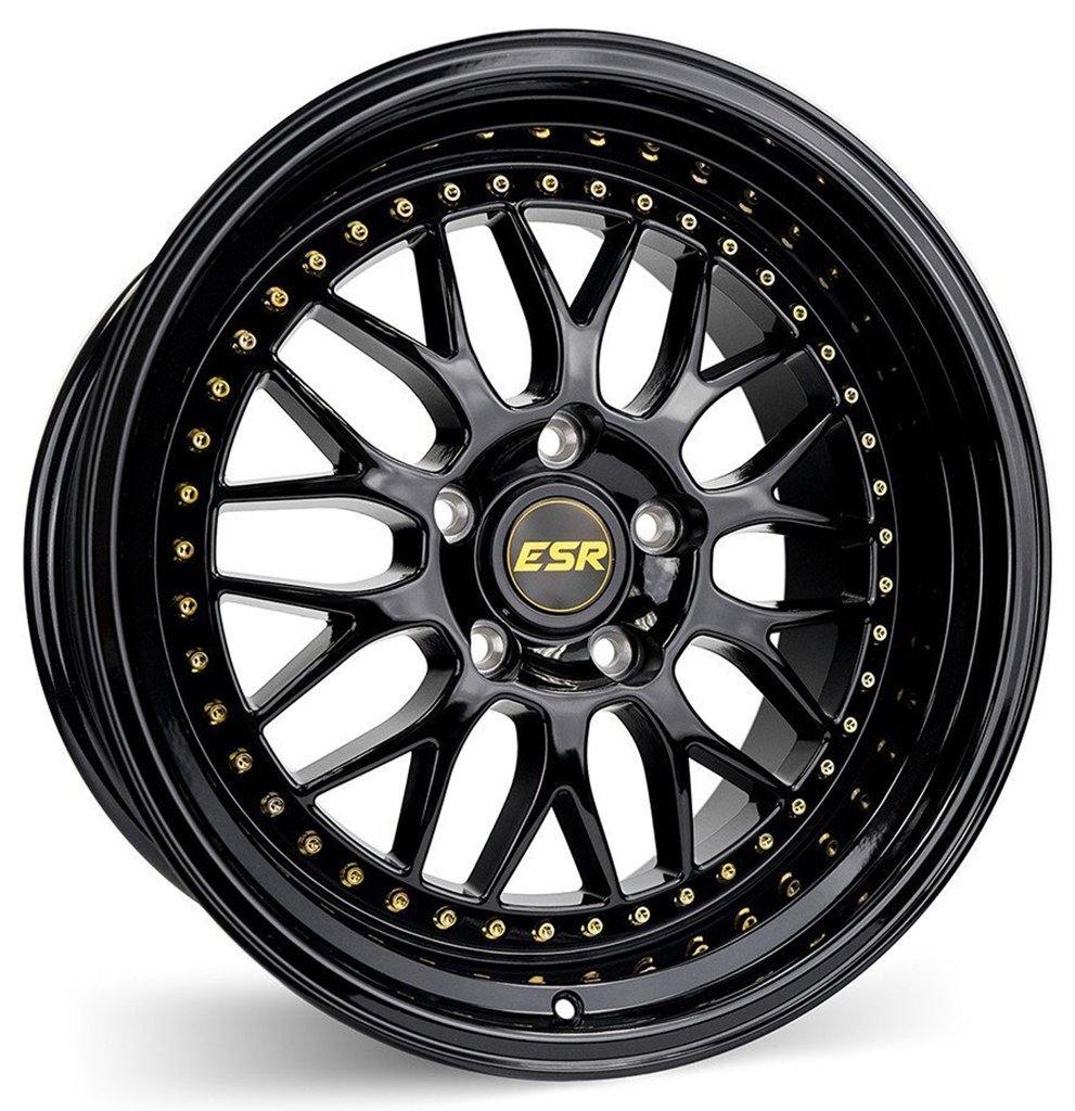 ESR SR01 18X10.5 5X114.3 15 73.1 FULL GLOSS BLACK - alphasone