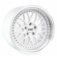 ESR SR01 18X9.5 5X114.3 15 73.1 GLOSS WHITE/MACHINE LIP - alphasone