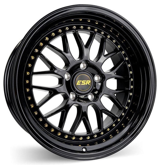 ESR SR01 18X9.5 5X120 22 72.6 FULL GLOSS BLACK - alphasone