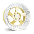 ESR SR02 17X9.5 5X100 20 73.1 GOLD MACHINE LIP - alphasone
