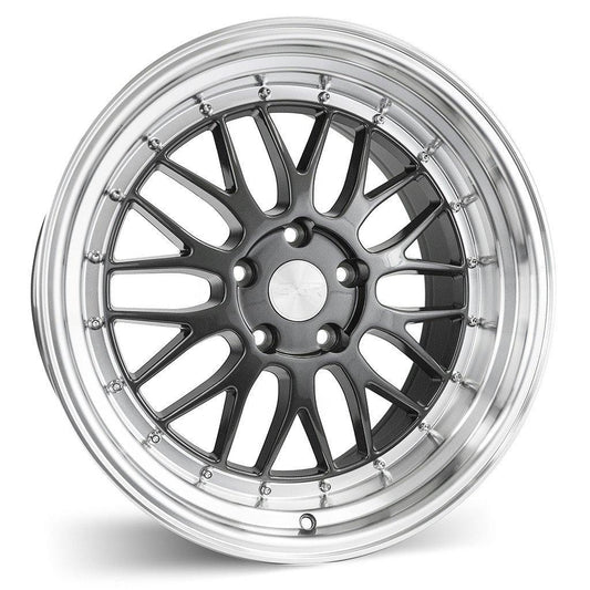 ESR SR05 19X8.5 5X120 30 72.6 GUNMETAL MACHINE LIP - alphasone
