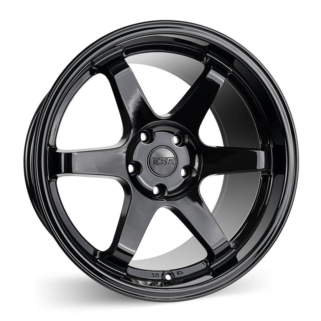 ESR SR07 18X9.5 5X100 35 73.1 GLOSS BLACK - alphasone
