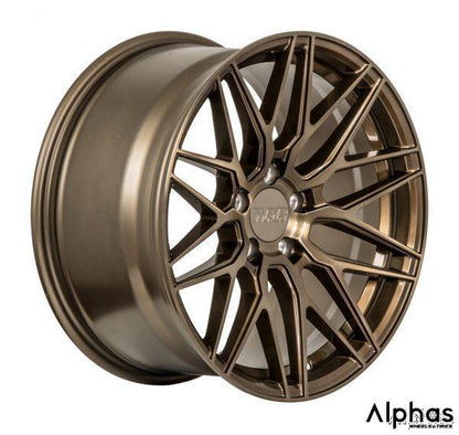 F1R F103 18x8.5 5x108 42 Brushed Bronze (Set of 4 Wheels) - alphasone