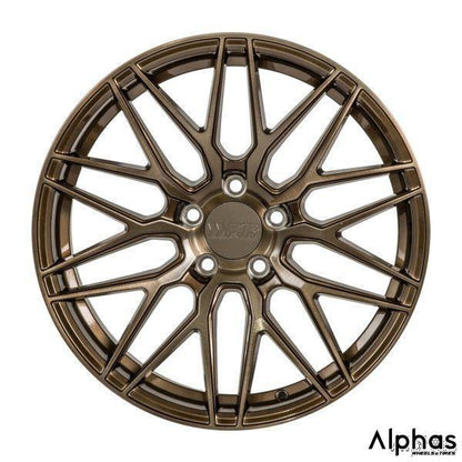 F1R F103 18x8.5 5x108 42 Brushed Bronze (Set of 4 Wheels) - alphasone