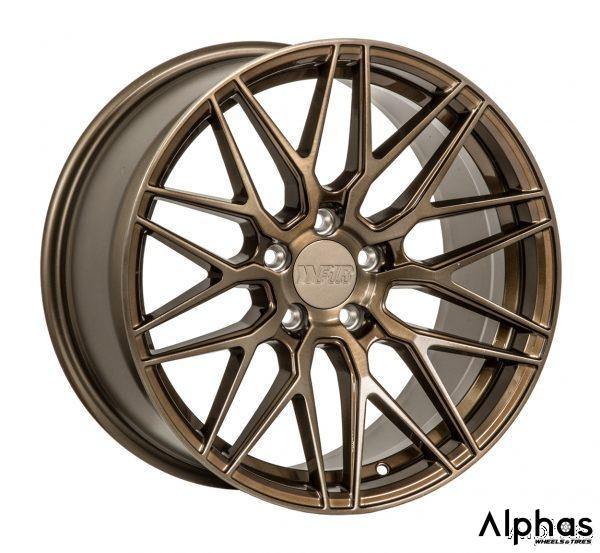 F1R F103 18x8.5 5x108 42 Brushed Bronze (Set of 4 Wheels) - alphasone