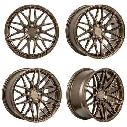 F1R F103 18x8.5 5x108 42 Brushed Bronze (Set of 4 Wheels) - alphasone