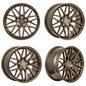 F1R F103 18x8.5 5x108 42 Brushed Bronze (Set of 4 Wheels) - alphasone