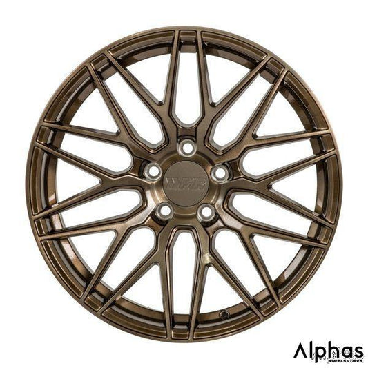 F1R F103 18x8.5 5x112 42 Brushed Bronze (Set of 4) - alphasone