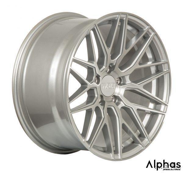 F1R F103 18x8.5 5x112 42 Brushed Silver (Set of 4) - alphasone