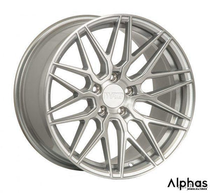 F1R F103 18x8.5 5x112 42 Brushed Silver (Set of 4) - alphasone