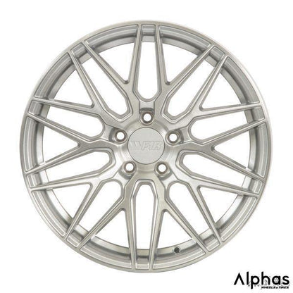 F1R F103 18x8.5 5x112 42 Brushed Silver (Set of 4) - alphasone