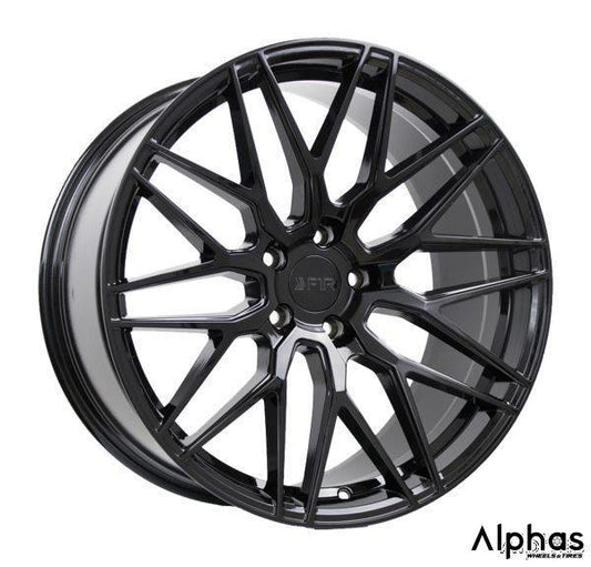F1R F103 18x8.5 5x114 38 Gloss Black (Set of 4) - alphasone