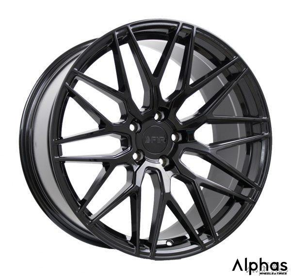 F1R F103 18x9.5 5x100 38 Gloss Black (Set of 4) - alphasone