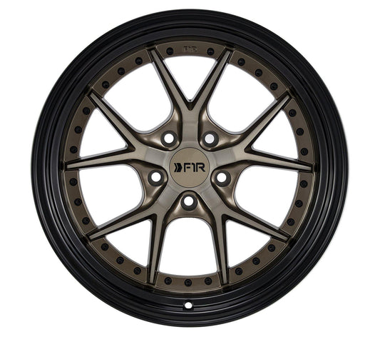 F1R F105 18x9.5 5x114 38 Bronze/Black Lip (Set of 4 Wheels) - alphasone