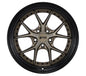 F1R F105 18x9.5 5x114 38 Bronze/Black Lip (Set of 4 Wheels) - alphasone