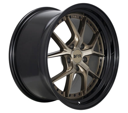 F1R F105 18x9.5 5x114 38 Bronze/Black Lip (Set of 4 Wheels) - alphasone