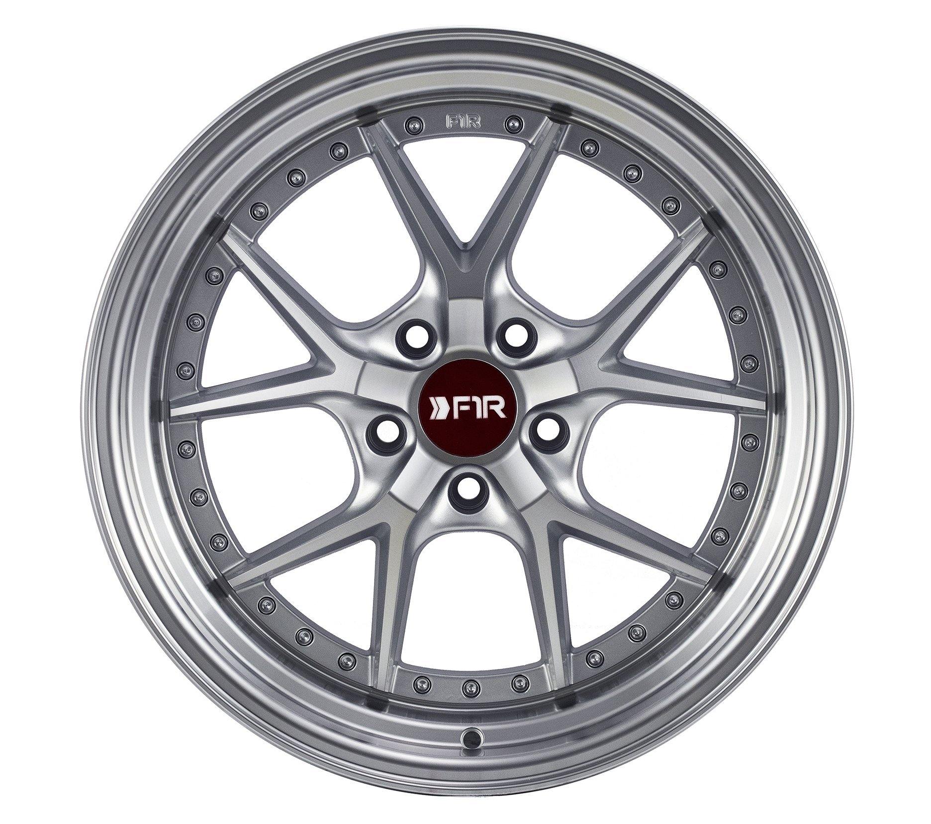 F1R F105 18x9.5 5x114 38 Machine Silver (Set of 4 Wheels) - alphasone