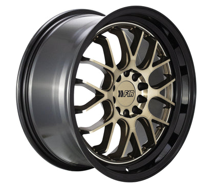 F1R F21 18x8.5 5x100/114.3 38 Bronze/Black Lip v2 (Set of 4 Wheels) - alphasone