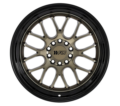 F1R F21 18x8.5 5x100/114.3 38 Bronze/Black Lip v2 (Set of 4 Wheels) - alphasone