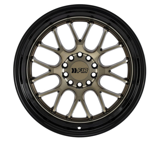 F1R F21 18x8.5 5x100/114.3 38 Bronze/Black Lip v2 (Set of 4 Wheels) - alphasone
