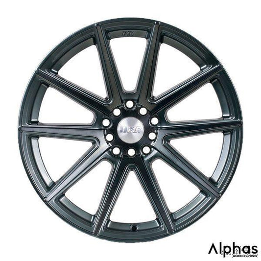 F1R F27 18x8.5 5x114.3/120 35 Gunmetal (Set of 4 Wheels) - alphasone
