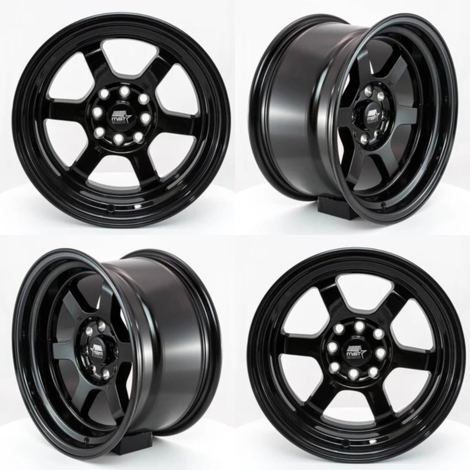 MST Time Attack 15x8 4x100 4x114.3 0 73.1 Sonic Blue ( Set of 4 ) - alphasone