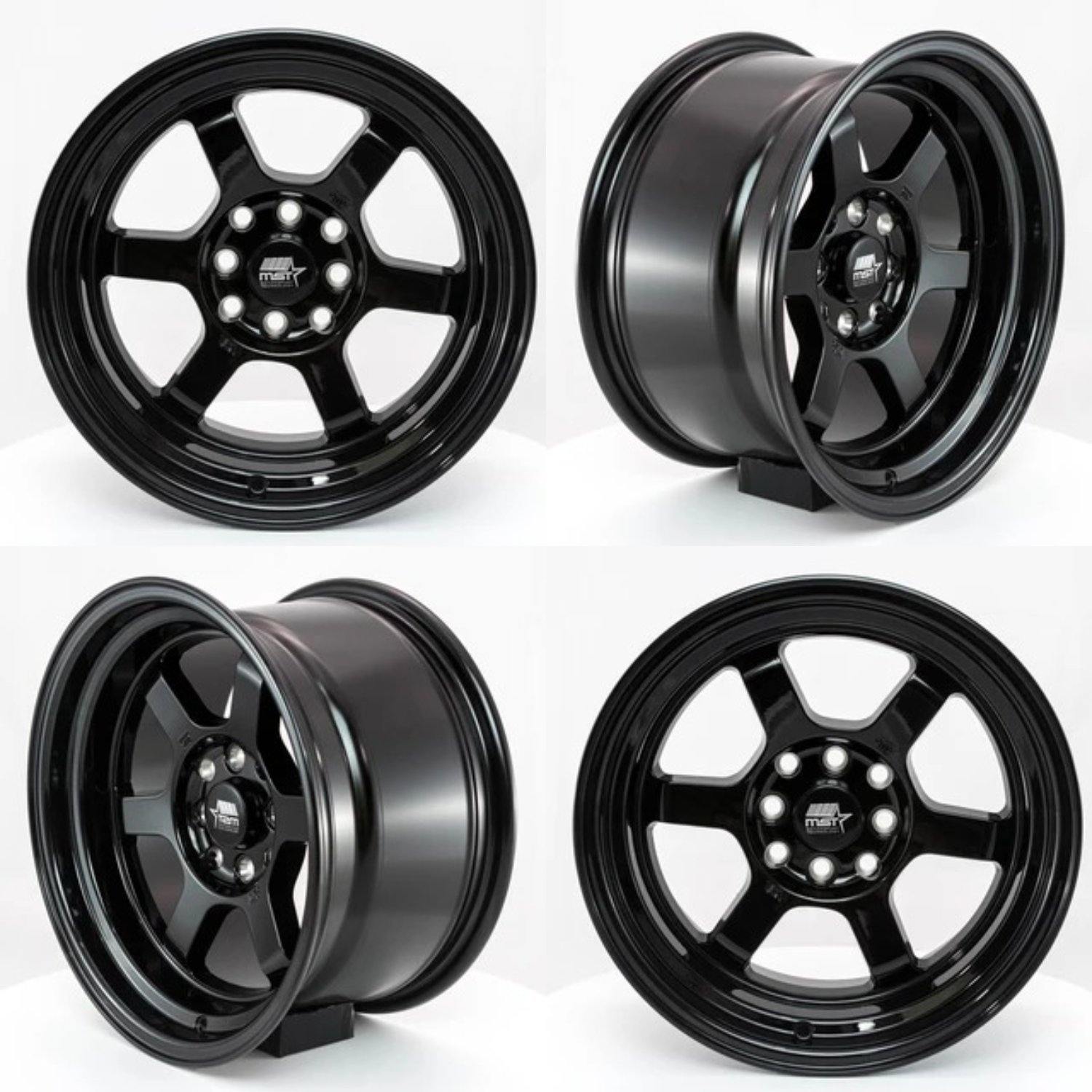 MST Time Attack 17x9.0 5x114.3 20 73.1 Glossy Black (Set of 4) - alphasone