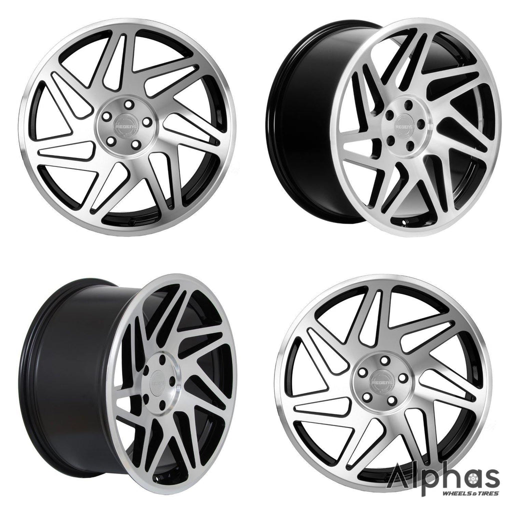 Regen5 R31 18x8.5 5x112 40ET Machine Black (Set of 4 Wheels) – alphasone