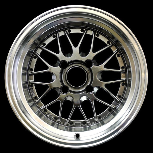 ROTA KENSEI 15x8 4X114.3 -10 73 HYPERBLACK WITH POLISH LIP - alphasone