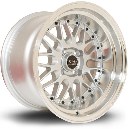 ROTA KENSEI 15x8 4X114.3 -10 73 SILVER WITH POLISH LIP - alphasone