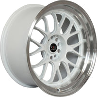 ROTA MXR-R 18x9.5 5X100 38 73 WHITE WITH POLISH LIP - alphasone
