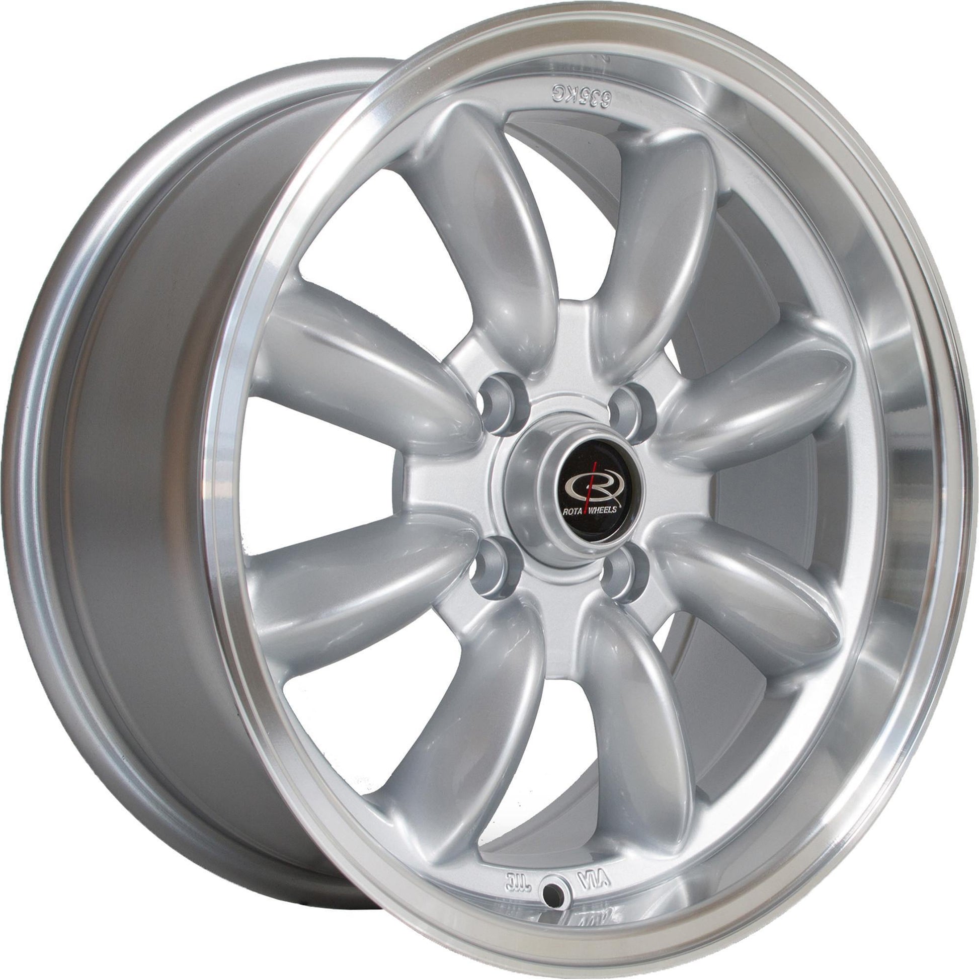 ROTA RB 15x7 4X108 30 73 SILVER WITH POLISH LIP - alphasone