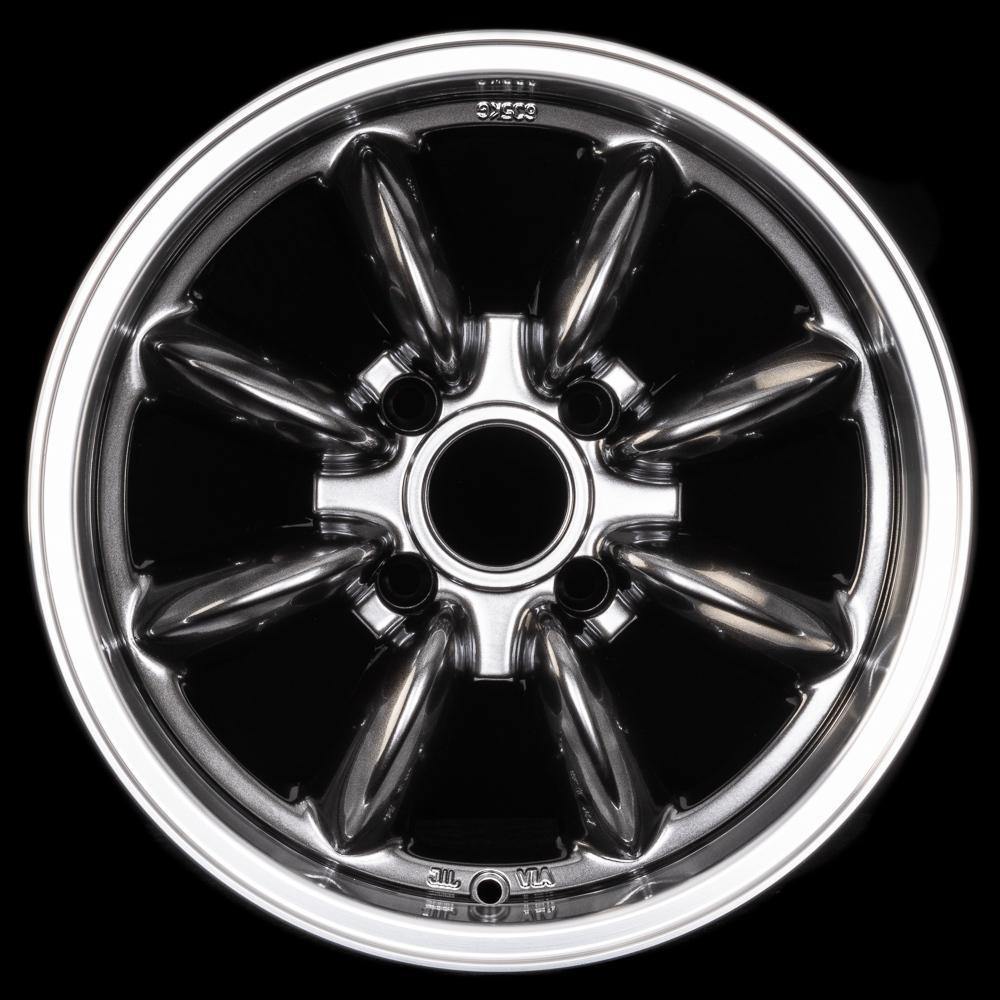 ROTA RB 16x7 4X100 40 56.1 HYPERBLACK WITH POLISH LIP - alphasone